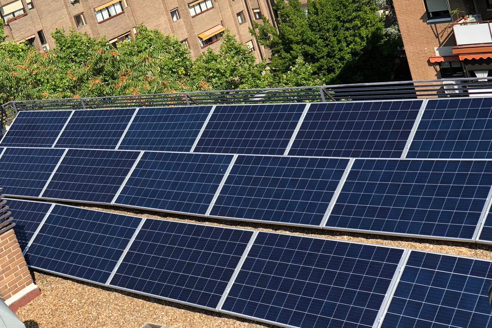 placas solares en edificios