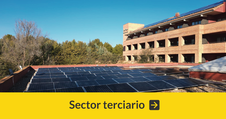 sector terciario servicios placas solares para hoteles colegios residencias